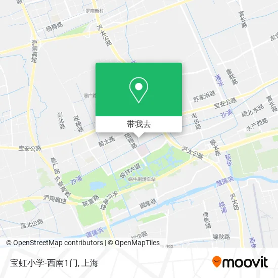 宝虹小学-西南1门地图