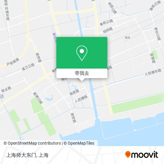 上海师大东门地图