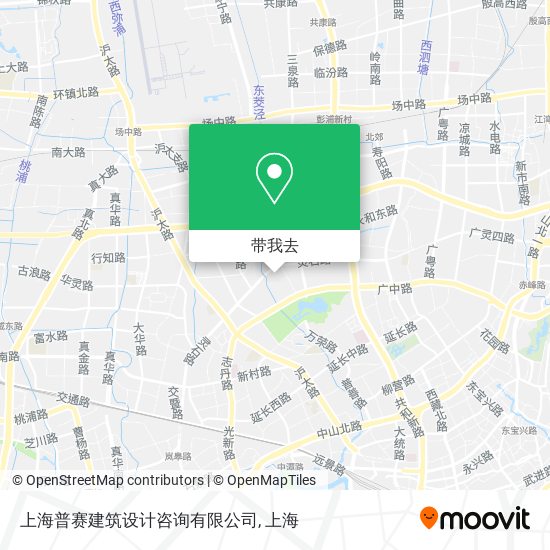 上海普赛建筑设计咨询有限公司地图
