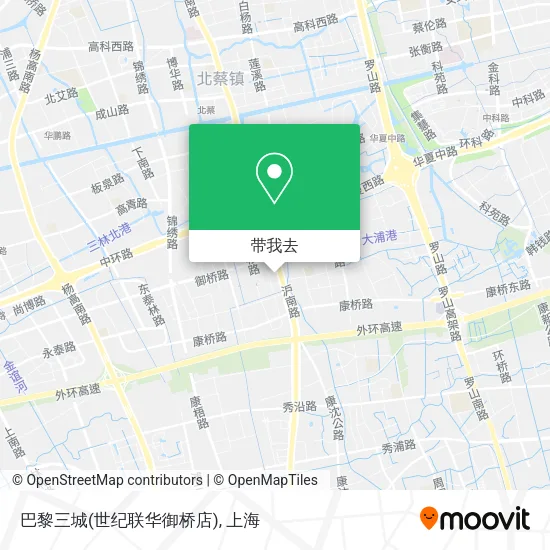 巴黎三城(世纪联华御桥店)地图