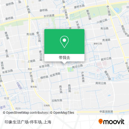 印象生活广场-停车场地图