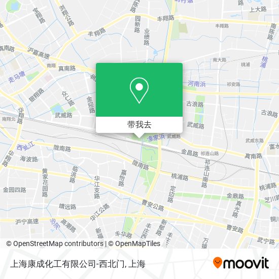 上海康成化工有限公司-西北门地图
