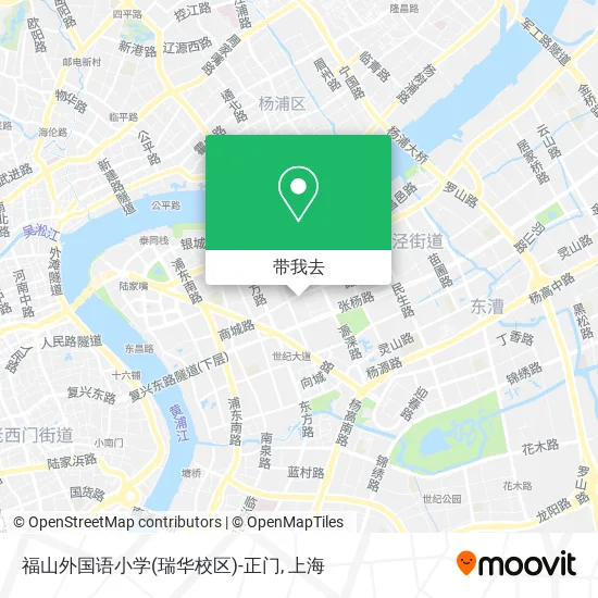 福山外国语小学(瑞华校区)-正门地图