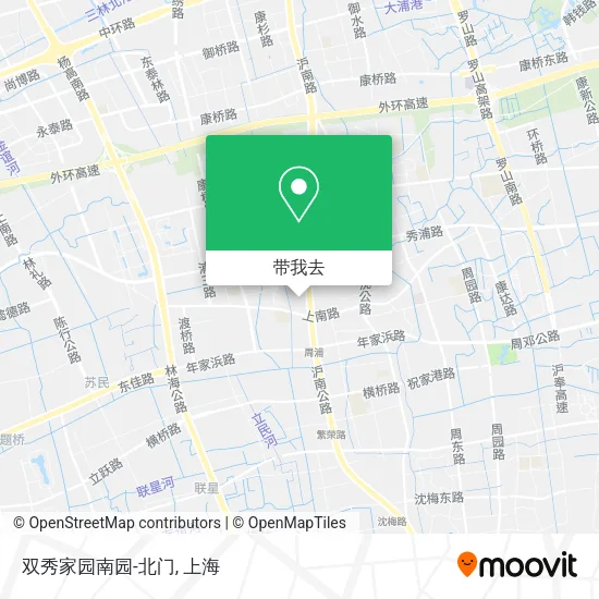 双秀家园南园-北门地图