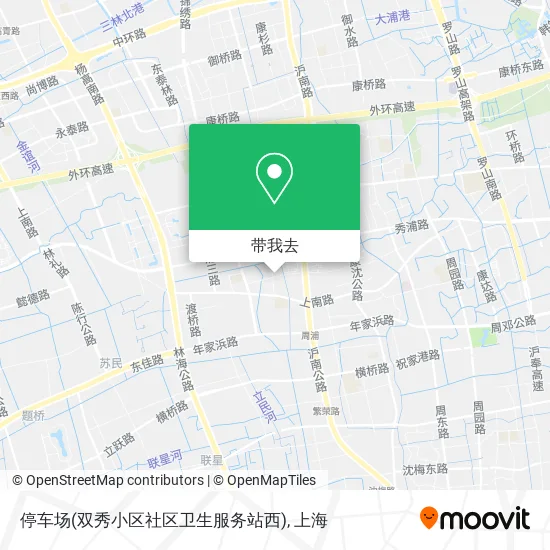 停车场(双秀小区社区卫生服务站西)地图