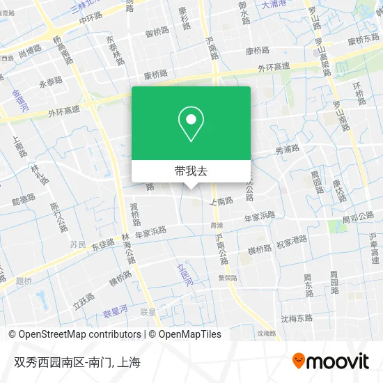 双秀西园南区-南门地图