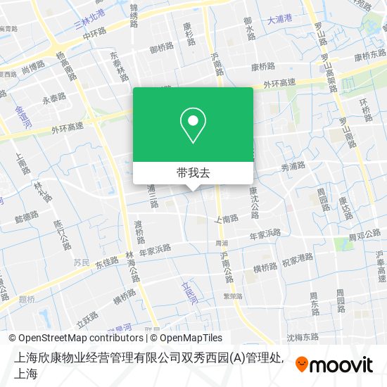 上海欣康物业经营管理有限公司双秀西园(A)管理处地图