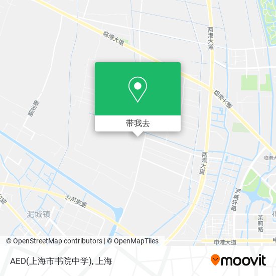 AED(上海市书院中学)地图