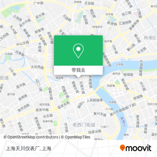 上海天川仪表厂地图