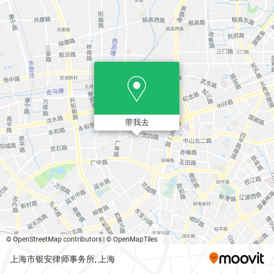 上海市银安律师事务所地图
