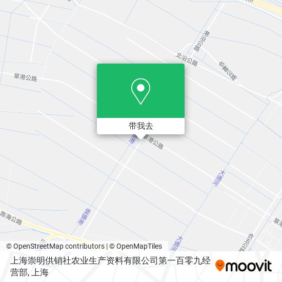 上海崇明供销社农业生产资料有限公司第一百零九经营部地图