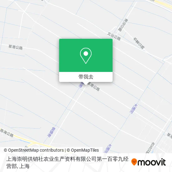 上海崇明供销社农业生产资料有限公司第一百零九经营部地图