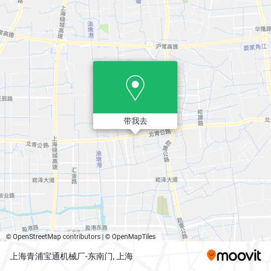 上海青浦宝通机械厂-东南门地图