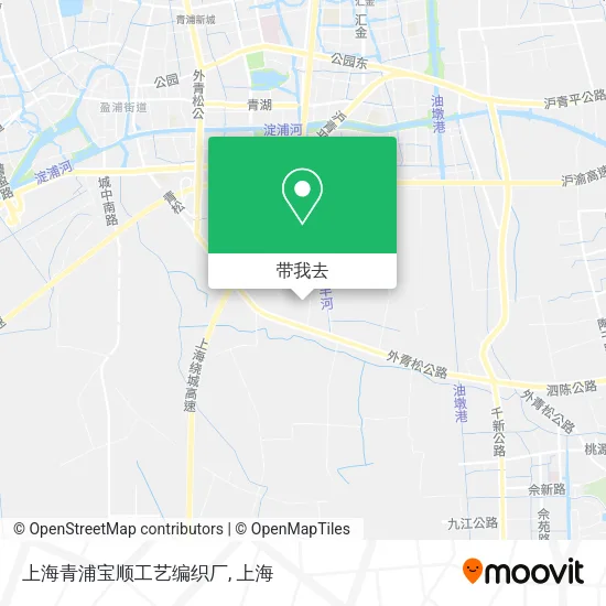 上海青浦宝顺工艺编织厂地图