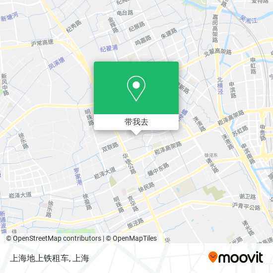 上海地上铁租车地图