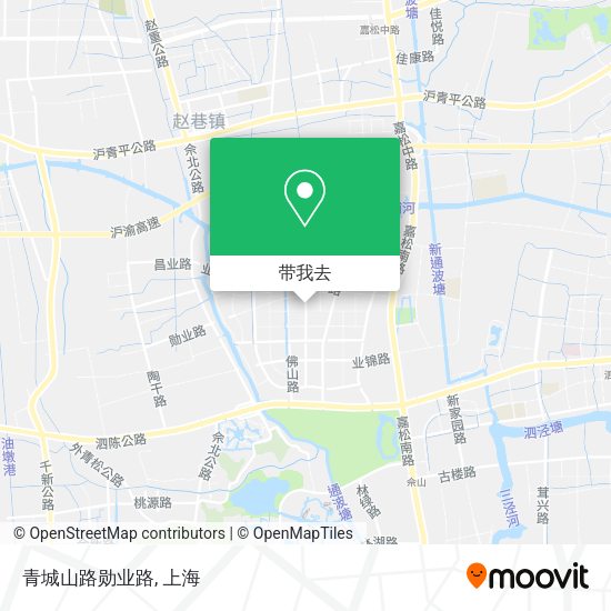 青城山路勋业路地图