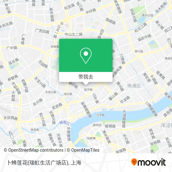 卜蜂莲花(瑞虹生活广场店)地图