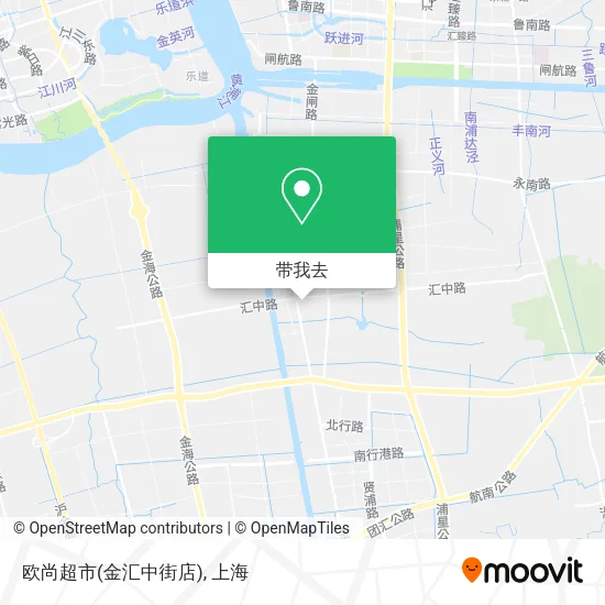 欧尚超市(金汇中街店)地图