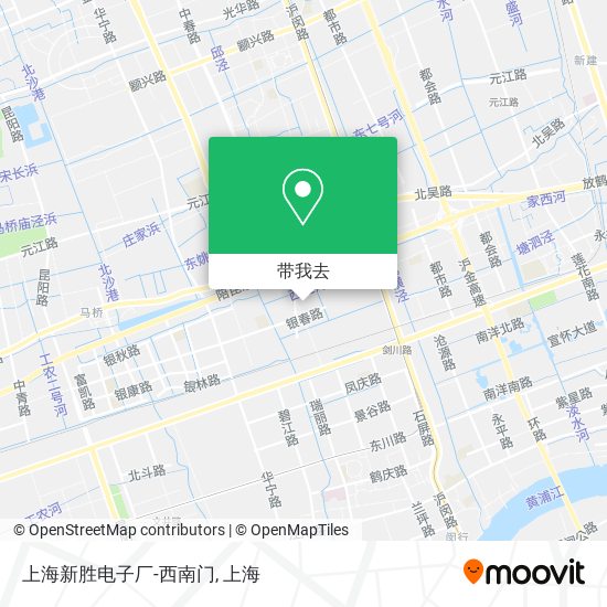 上海新胜电子厂-西南门地图