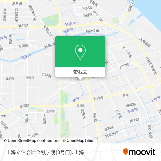 上海立信会计金融学院(3号门)地图
