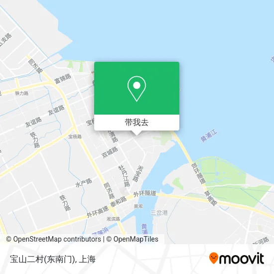 宝山二村(东南门)地图