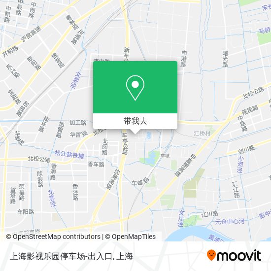 上海影视乐园停车场-出入口地图