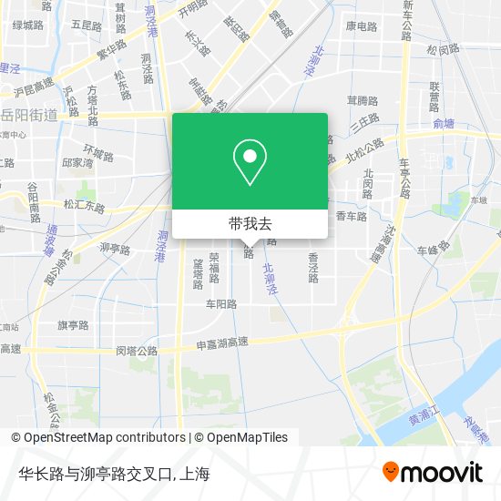 华长路与泖亭路交叉口地图