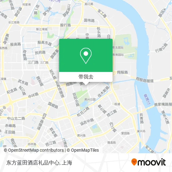 东方蓝田酒店礼品中心地图