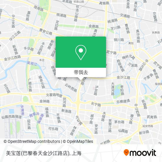 美宝莲(巴黎春天金沙江路店)地图
