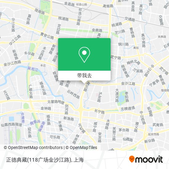 正德典藏(118广场金沙江路)地图