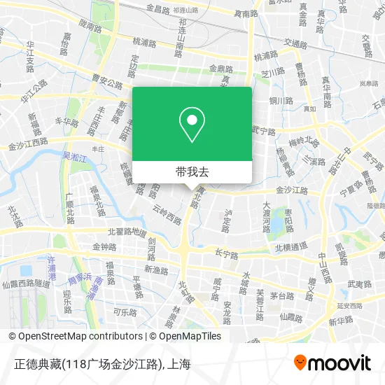 正德典藏(118广场金沙江路)地图