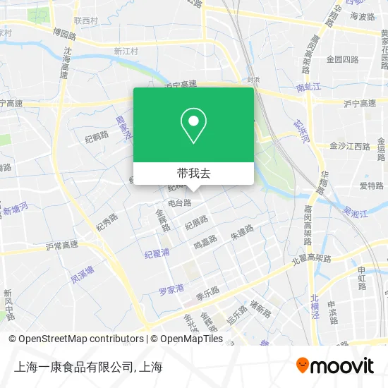 上海一康食品有限公司地图