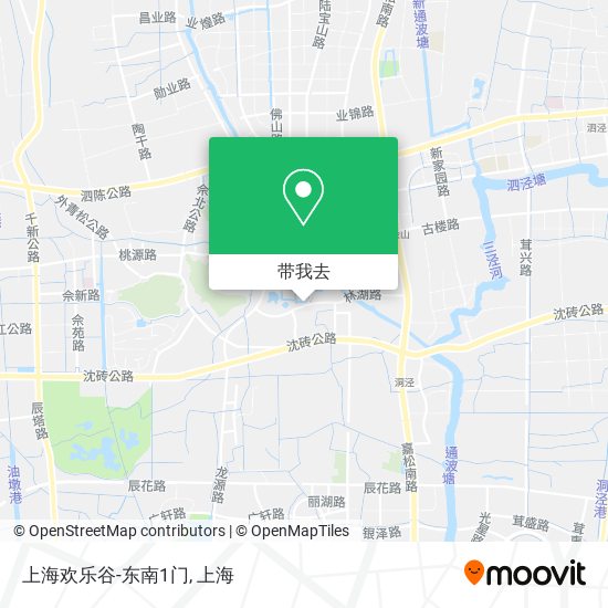 上海欢乐谷-东南1门地图