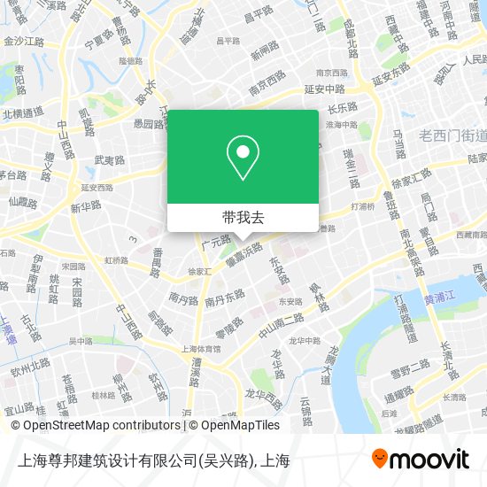 上海尊邦建筑设计有限公司(吴兴路)地图