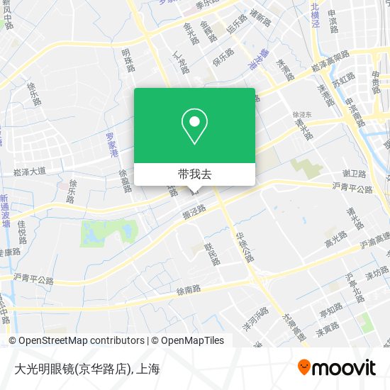 大光明眼镜(京华路店)地图