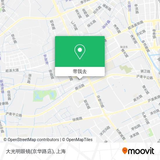 大光明眼镜(京华路店)地图
