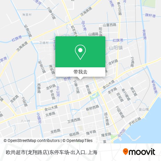 欧尚超市(龙翔路店)东停车场-出入口地图
