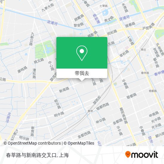 春莘路与新南路交叉口地图