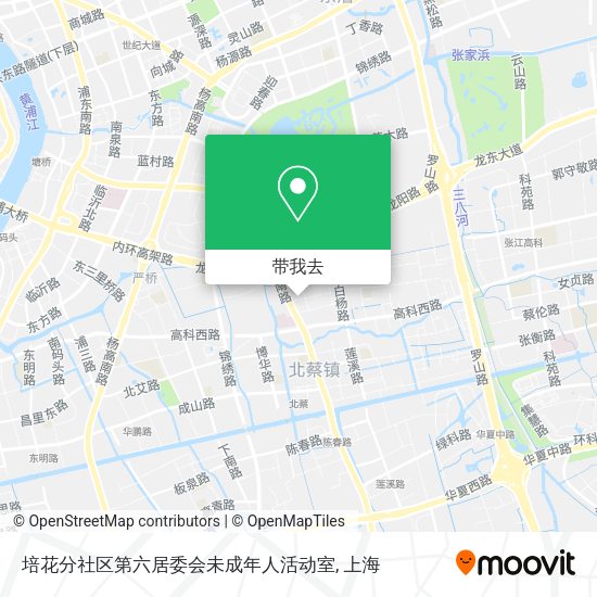 培花分社区第六居委会未成年人活动室地图