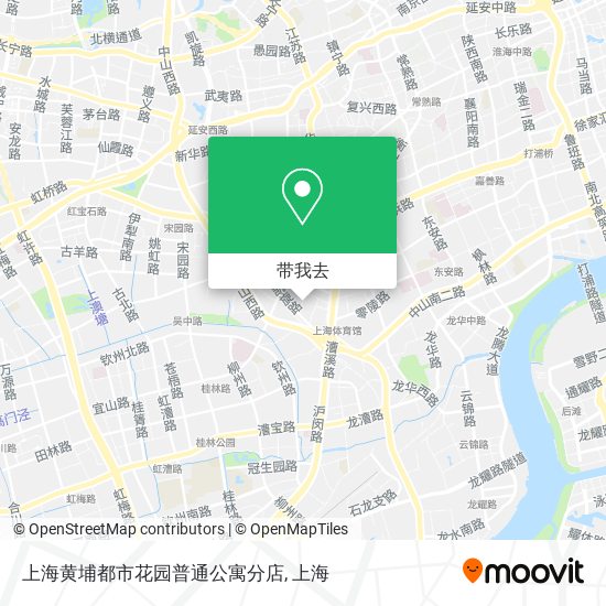 上海黄埔都市花园普通公寓分店地图