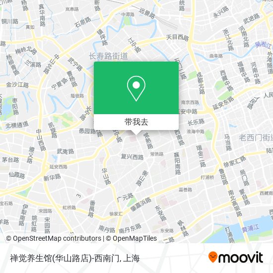 禅觉养生馆(华山路店)-西南门地图