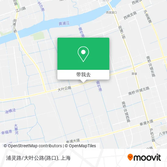 浦灵路/大叶公路(路口)地图