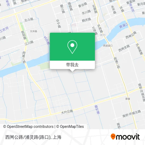 西闸公路/浦灵路(路口)地图