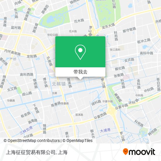 上海征征贸易有限公司地图