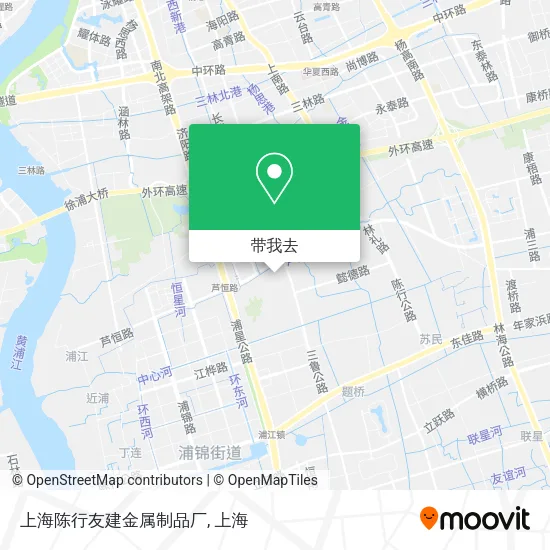 上海陈行友建金属制品厂地图