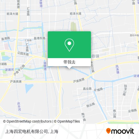 上海四宏电机有限公司地图