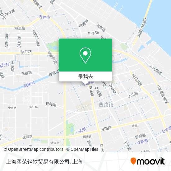 上海盈荣钢铁贸易有限公司地图
