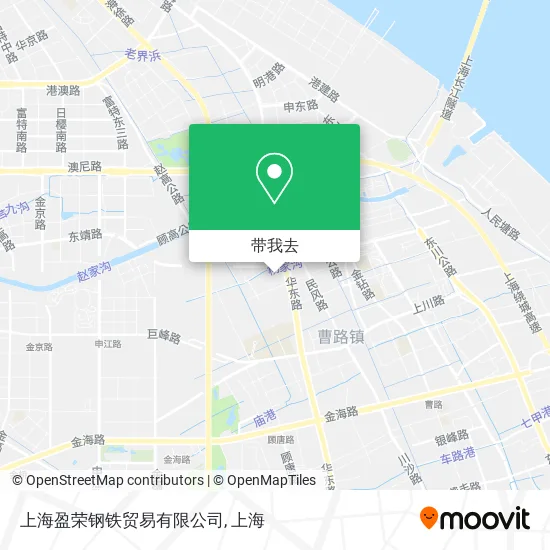 上海盈荣钢铁贸易有限公司地图