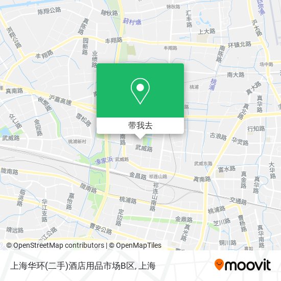 上海华环(二手)酒店用品市场B区地图