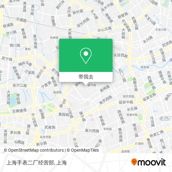 上海手表二厂经营部地图